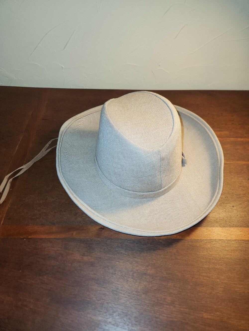 Vintage Marshall Fields Light Beige Wide-Brim Safari Hat